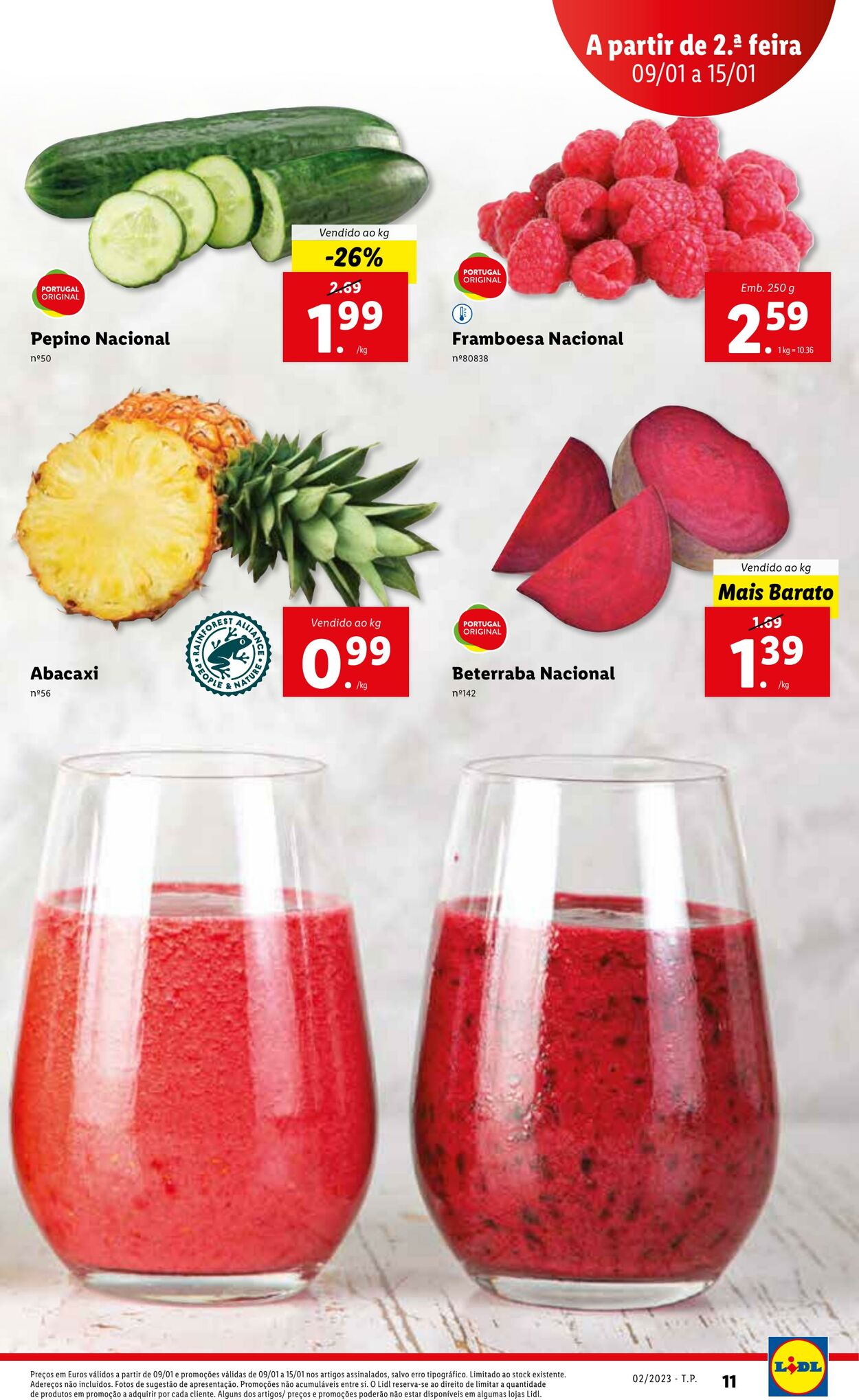 Folheto Lidl 09.01.2023 - 15.01.2023