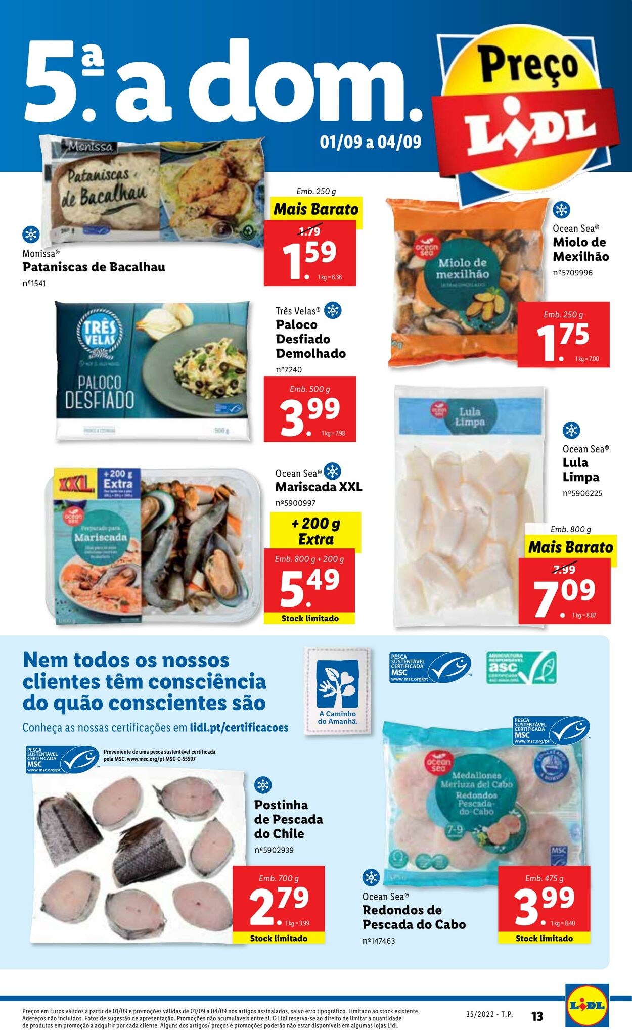 Folheto Lidl 29.08.2022 - 04.09.2022