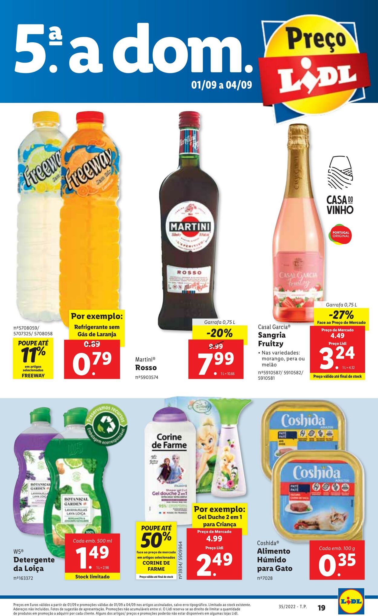 Folheto Lidl 29.08.2022 - 04.09.2022