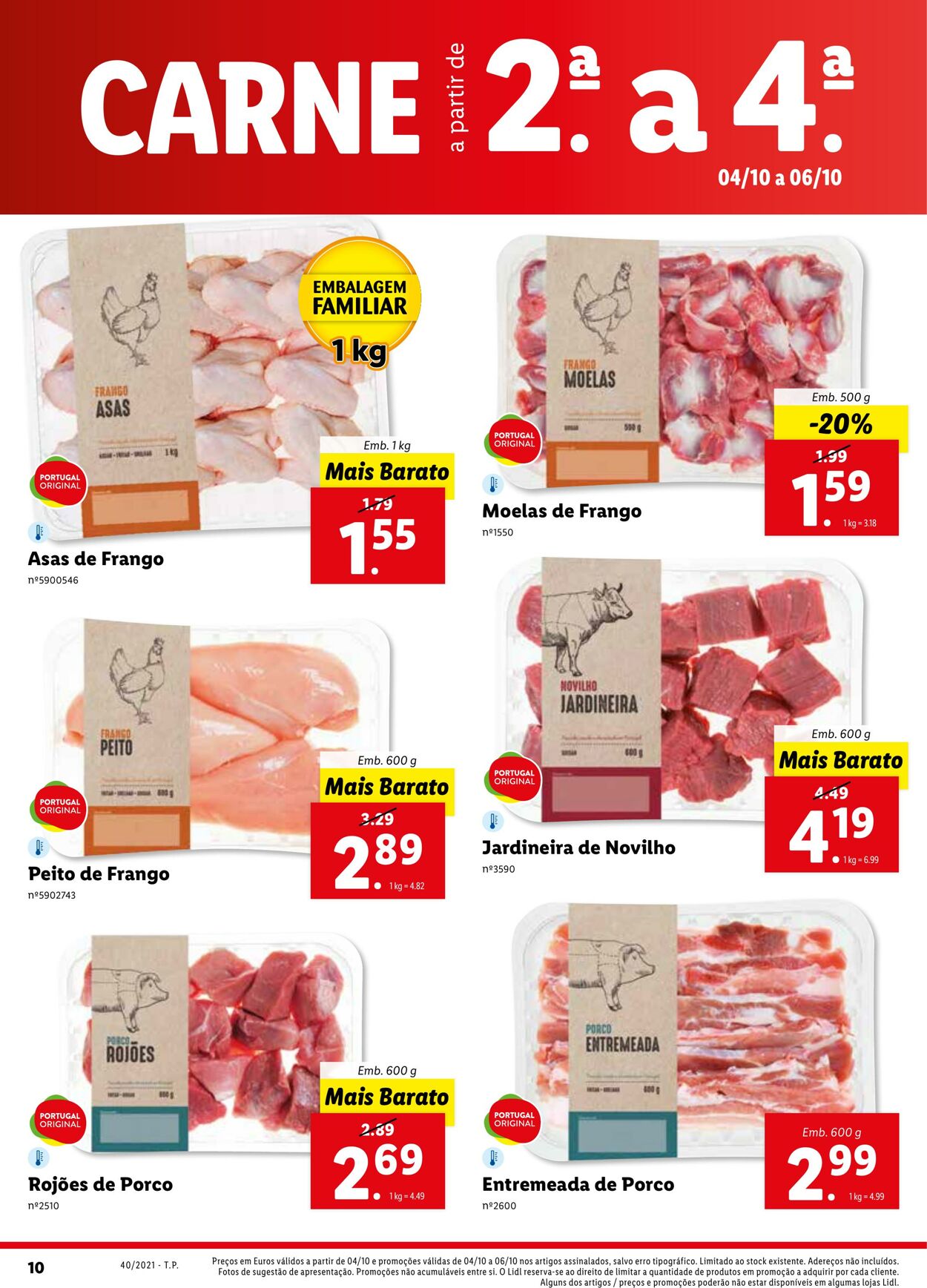 Folheto Lidl 04.10.2021 - 10.10.2021