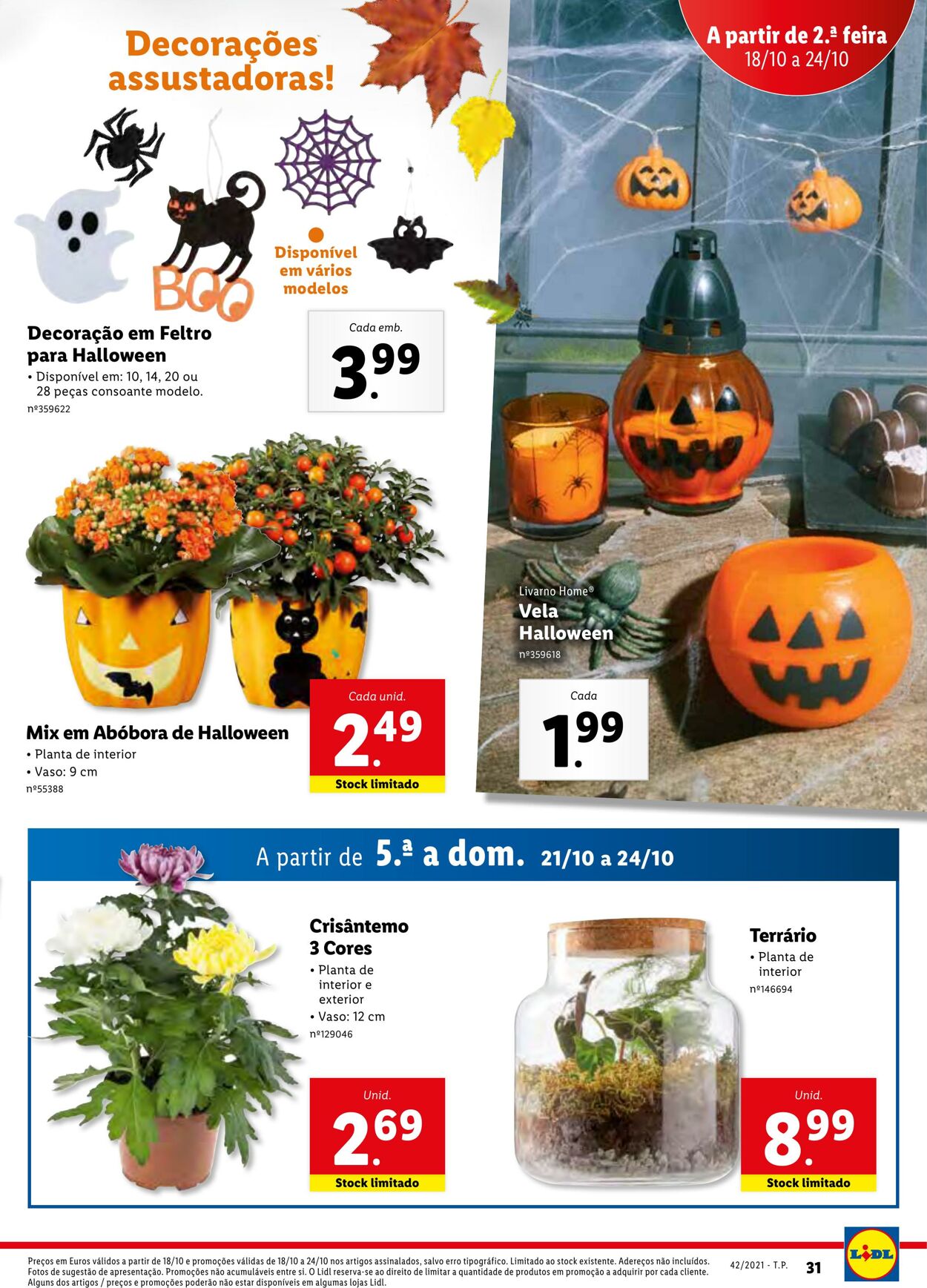 Folheto Lidl 18.10.2021 - 25.10.2021