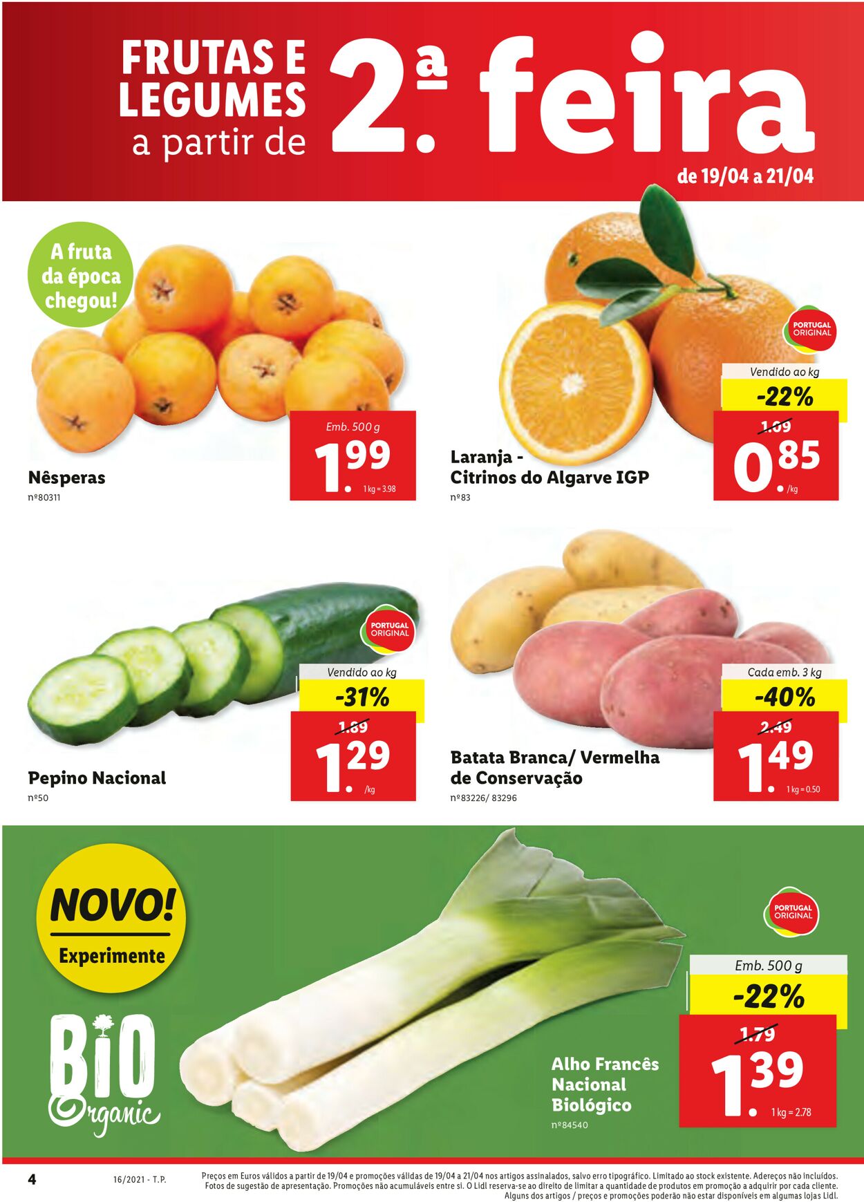 Folheto Lidl 19.04.2021 - 23.04.2021