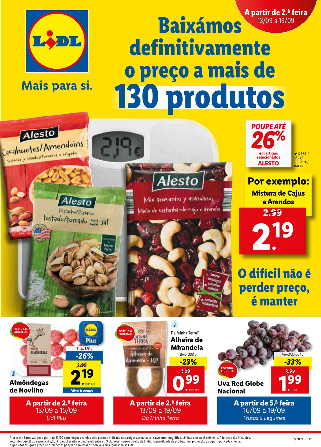 Folheto Lidl 13.09.2021 - 19.09.2021