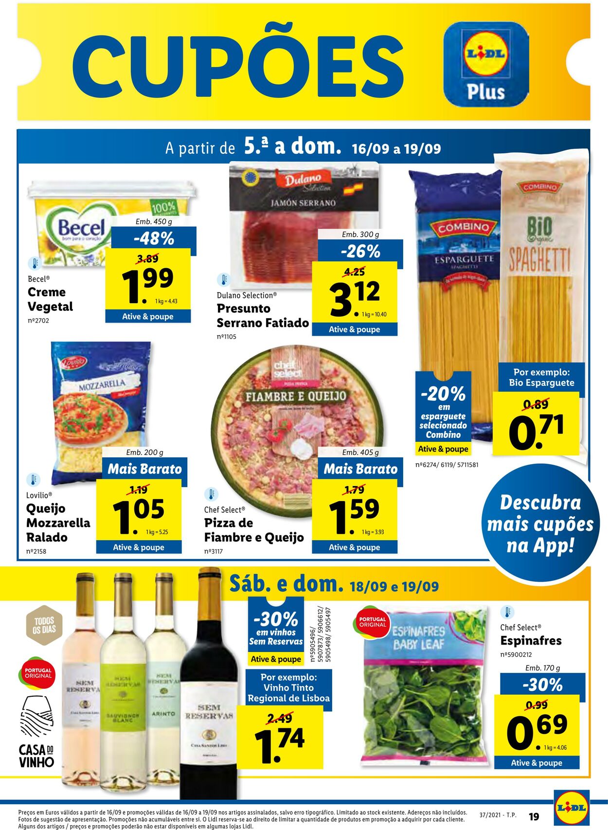 Folheto Lidl 13.09.2021 - 19.09.2021