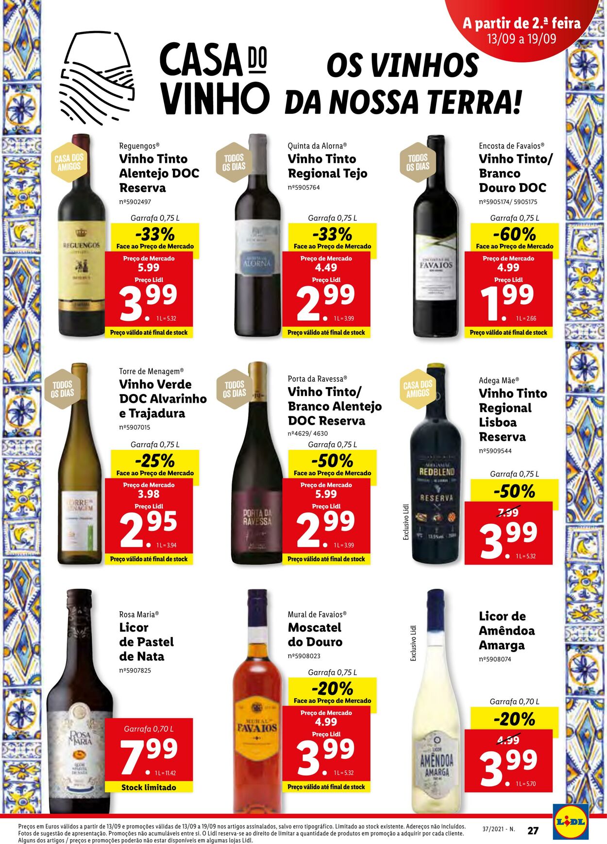 Folheto Lidl 13.09.2021 - 19.09.2021