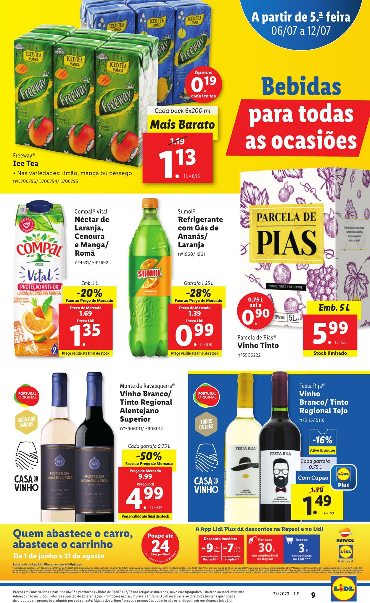 Folheto Lidl 06.07.2023 - 13.07.2023