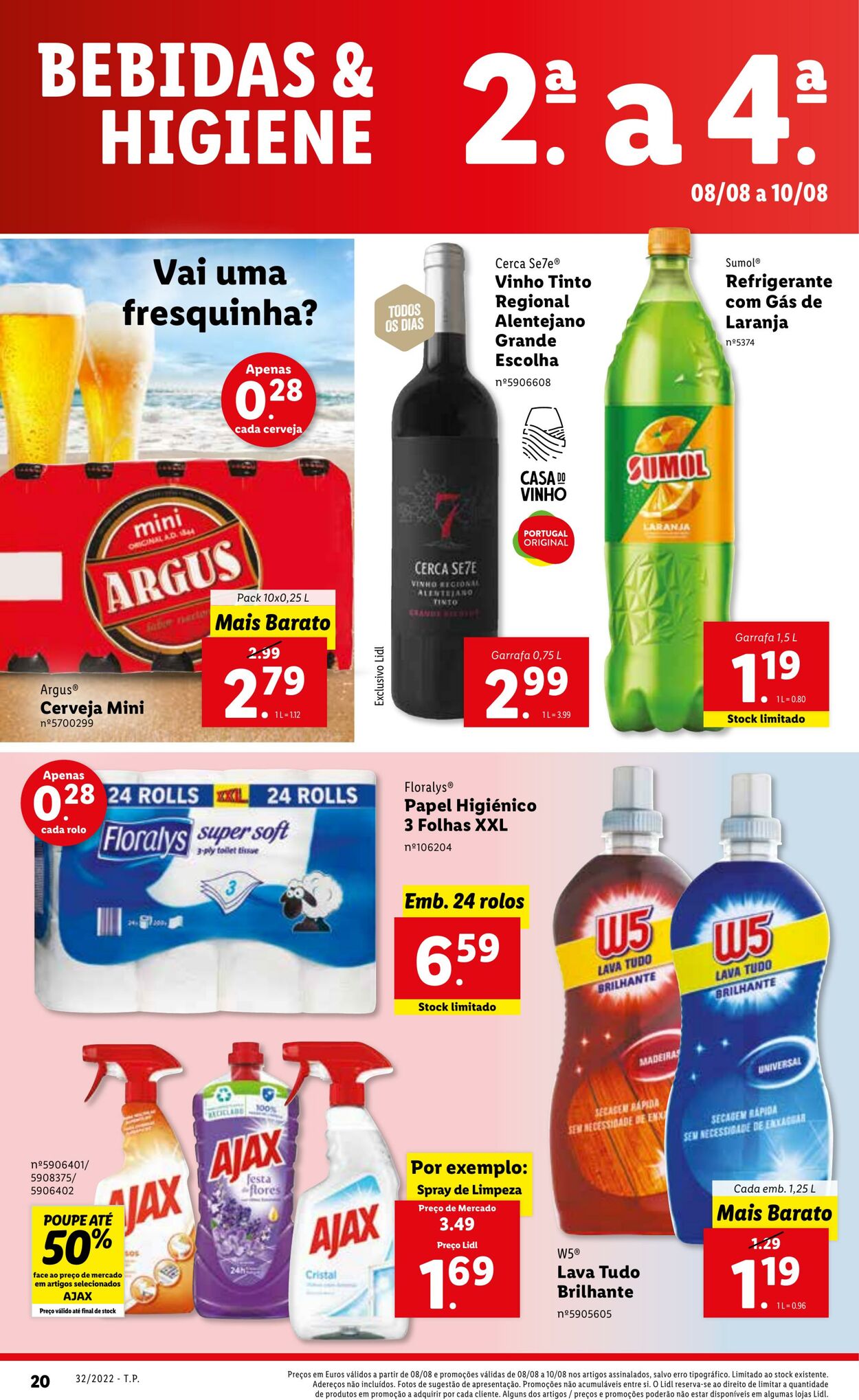 Folheto Lidl 08.08.2022 - 14.08.2022