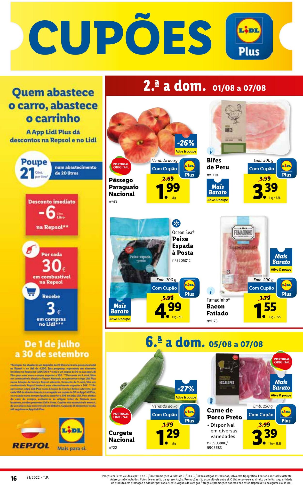 Folheto Lidl 01.08.2022 - 07.08.2022