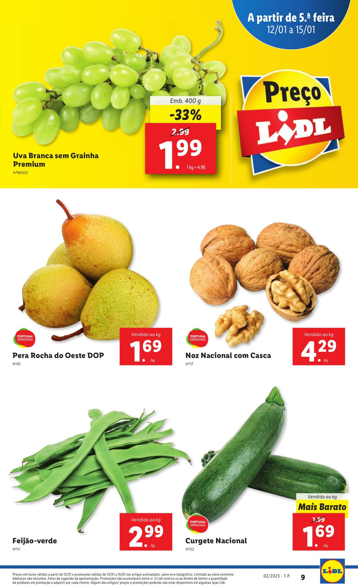 Folheto Lidl 09.01.2023 - 15.01.2023