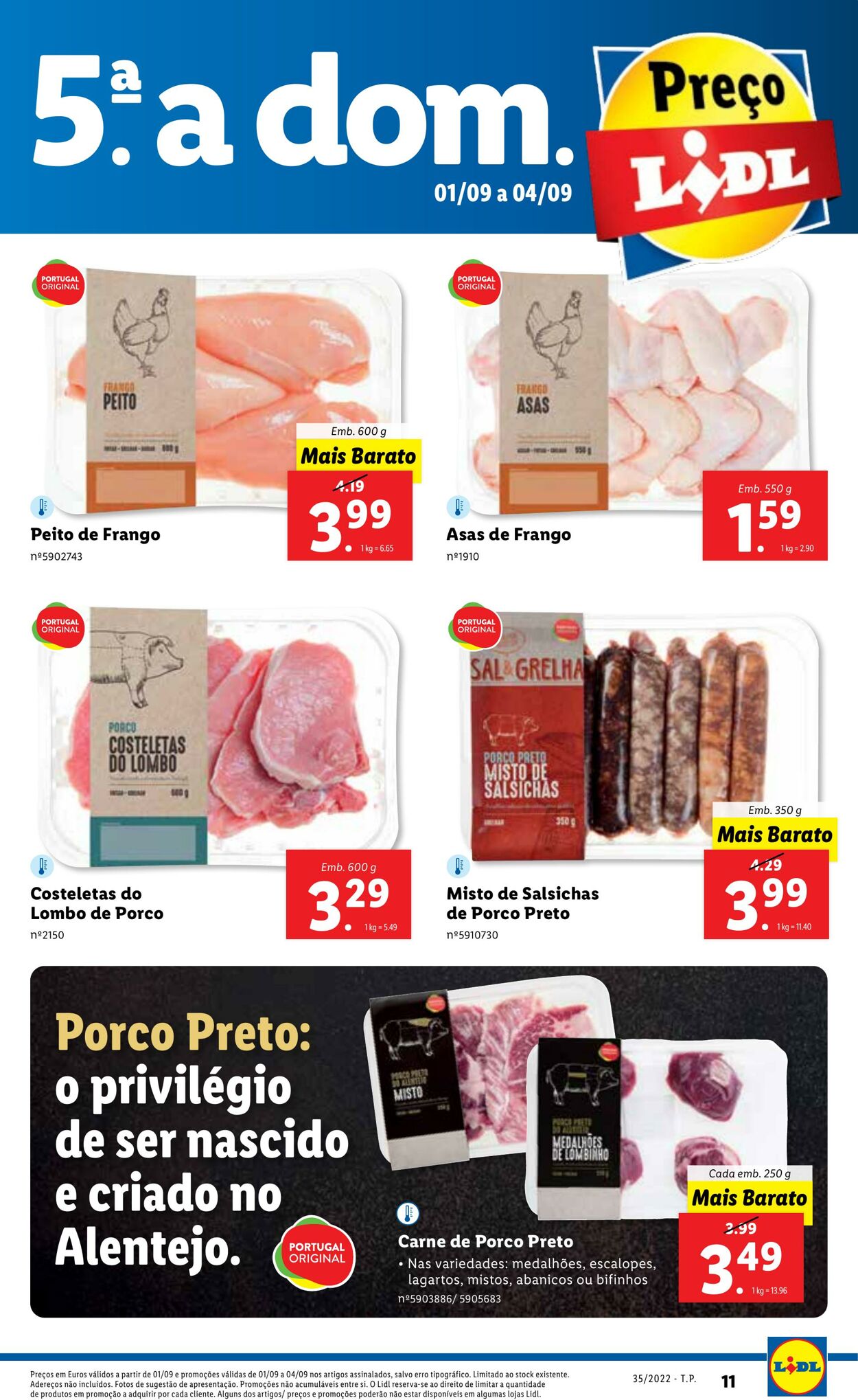 Folheto Lidl 29.08.2022 - 04.09.2022