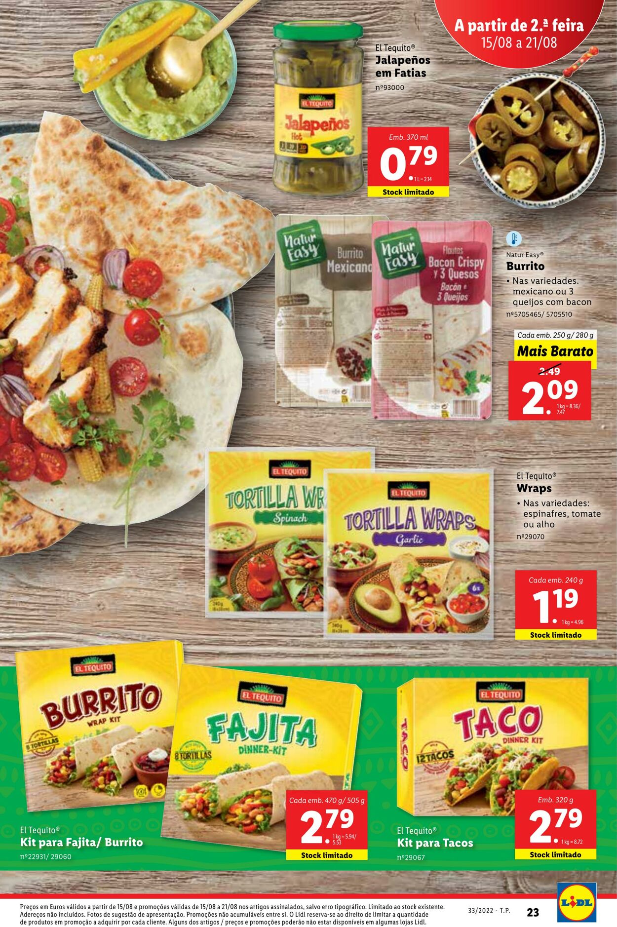 Folheto Lidl 15.08.2022 - 21.08.2022