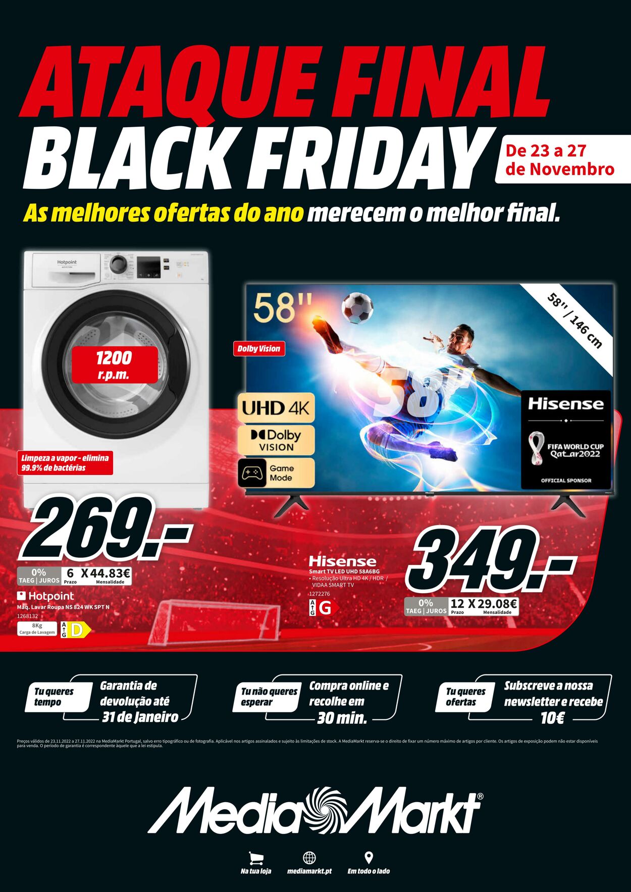 Folheto MediaMarkt 23.11.2022 - 27.11.2022